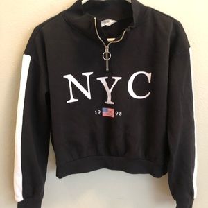 H&M Black cropped Sweatshirt - Kids 10-12
